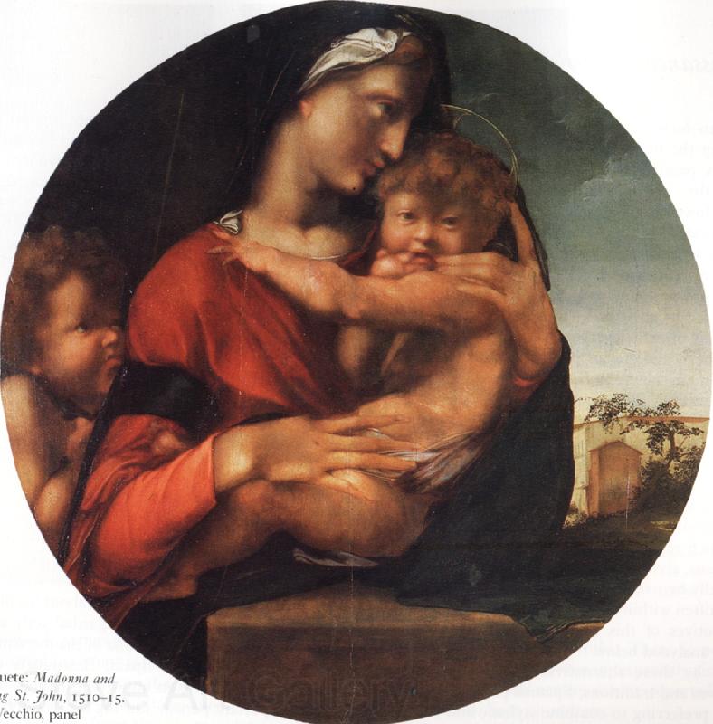 BERRUGUETE, Alonso Madonna and Child with the Young St.Fohn